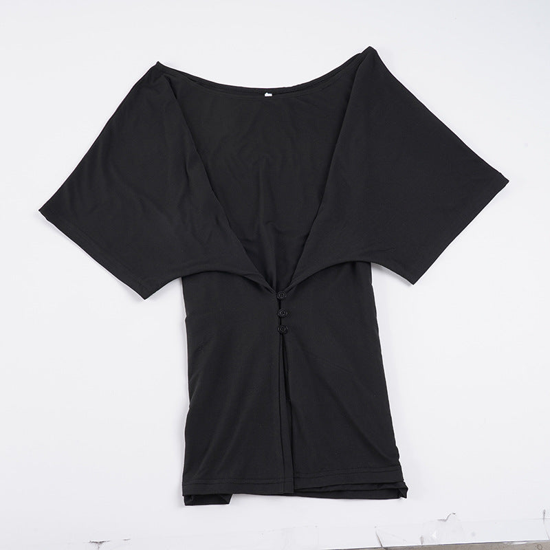 Damen Loose Top mit modischem Reißverschluss-Design Mirla-Eva Jonsson