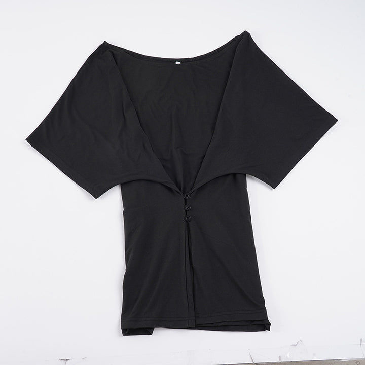 Damen Loose Top mit modischem Reißverschluss-Design Mirla-Eva Jonsson