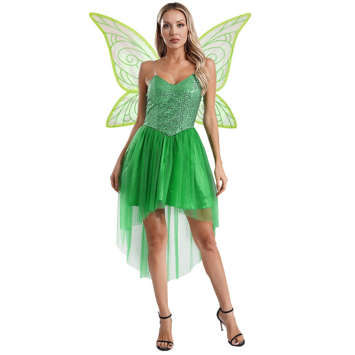 Damen Märchenhaftes Elfenkleid mit schimmernden Details und voluminösem Tüllsaum Mirla-Eva Jonsson