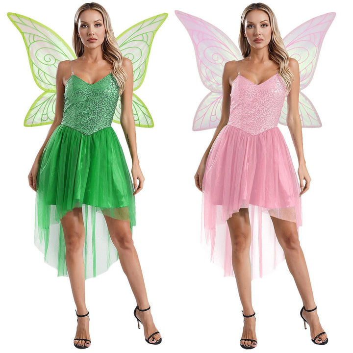 Damen Märchenhaftes Elfenkleid mit schimmernden Details und voluminösem Tüllsaum Mirla-Eva Jonsson