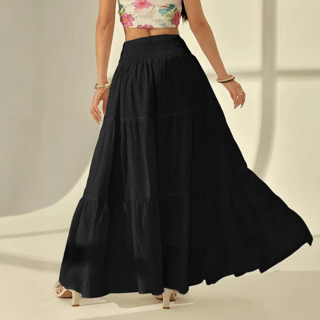 Damen Maxi-Rock mit voluminöst lagerdesign Mirla-Eva Jonsson