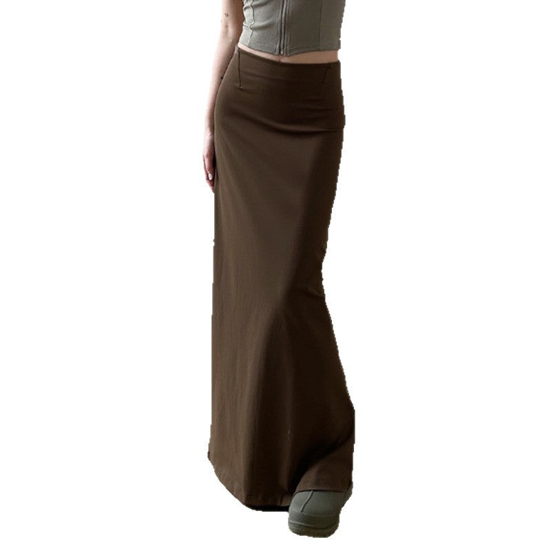 Damen Maxi-Skirt with elegant slit and softly flowing fabric Mirla-Eva Jonsson