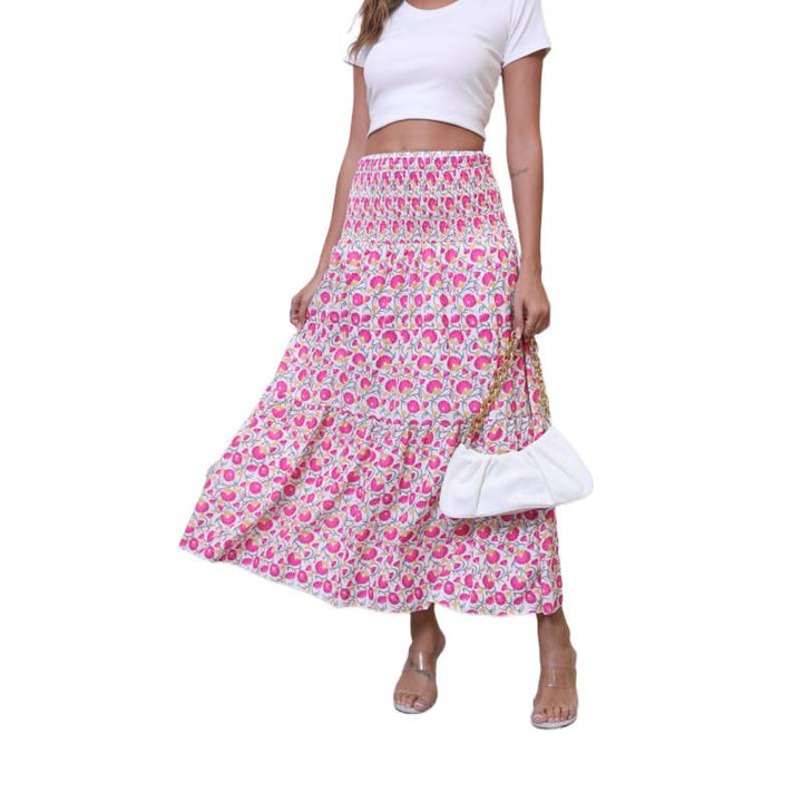 Damen Maxi-Skirt with voluminous ruffle details and ankle-length fit Mirla-Eva Jonsson