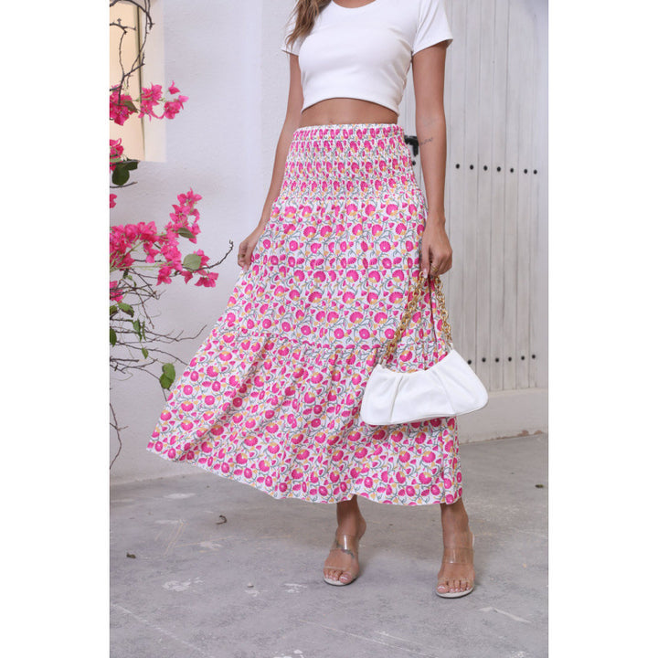 Damen Maxi-Skirt with voluminous ruffle details and ankle-length fit Mirla-Eva Jonsson