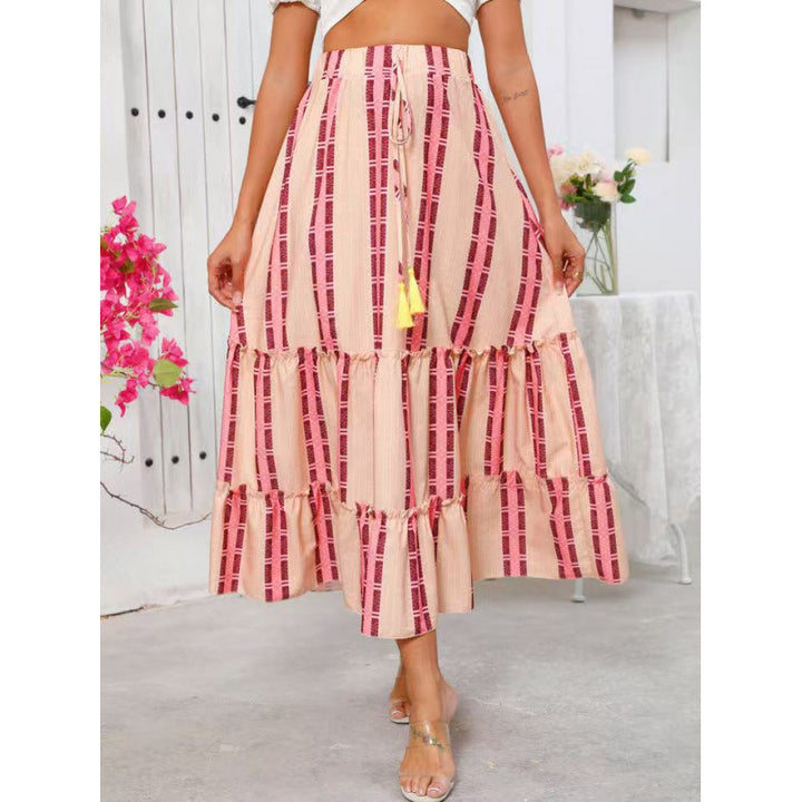 Damen Maxi-Skirt with voluminous ruffle details and ankle-length fit Mirla-Eva Jonsson