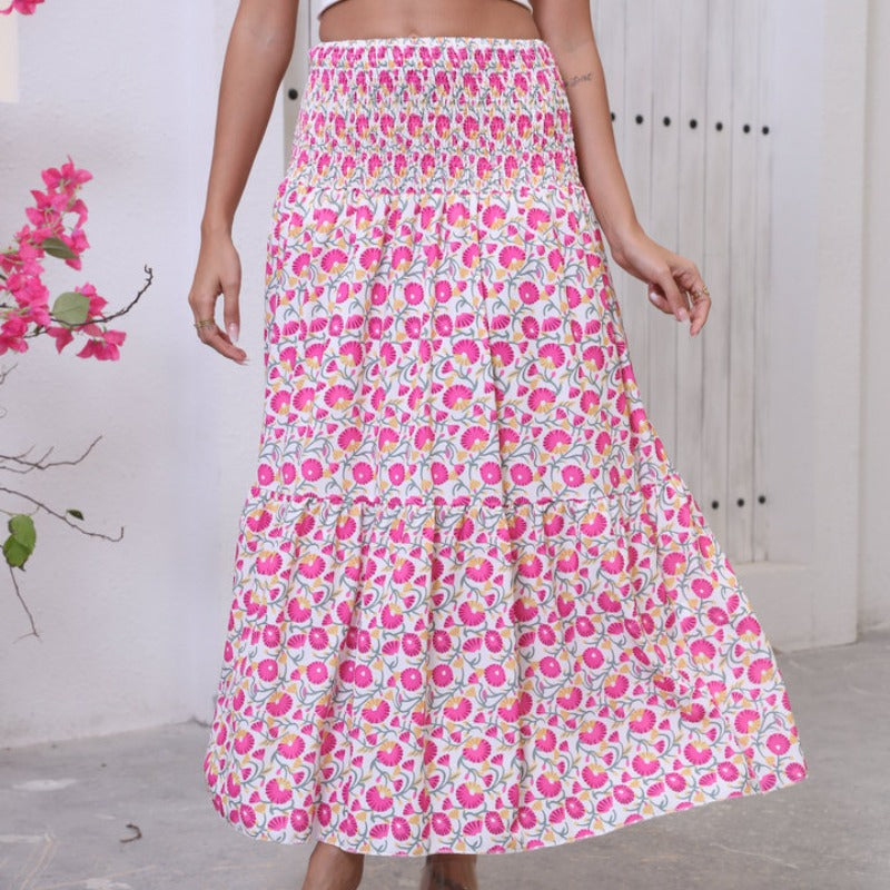 Damen Maxi-Skirt with voluminous ruffle details and ankle-length fit Mirla-Eva Jonsson
