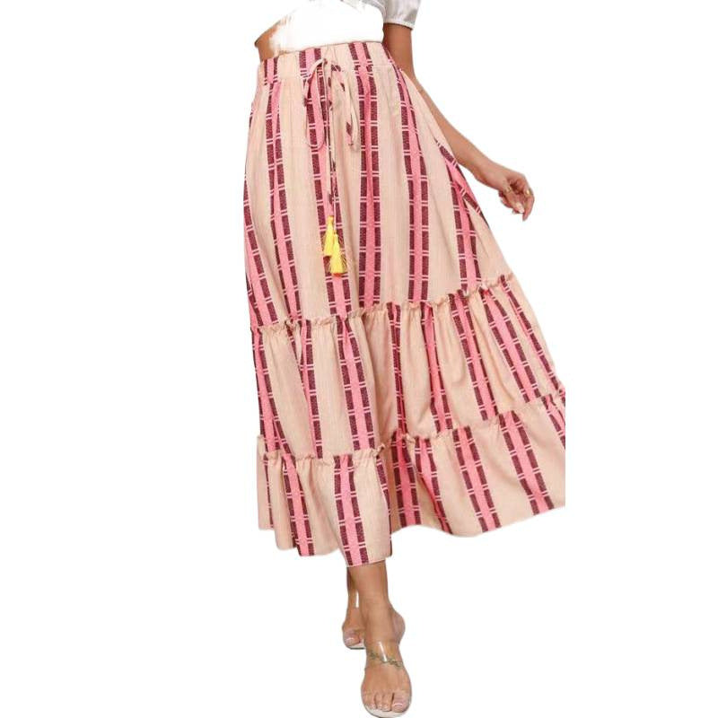 Damen Maxi-Skirt with voluminous ruffle details and ankle-length fit Mirla-Eva Jonsson