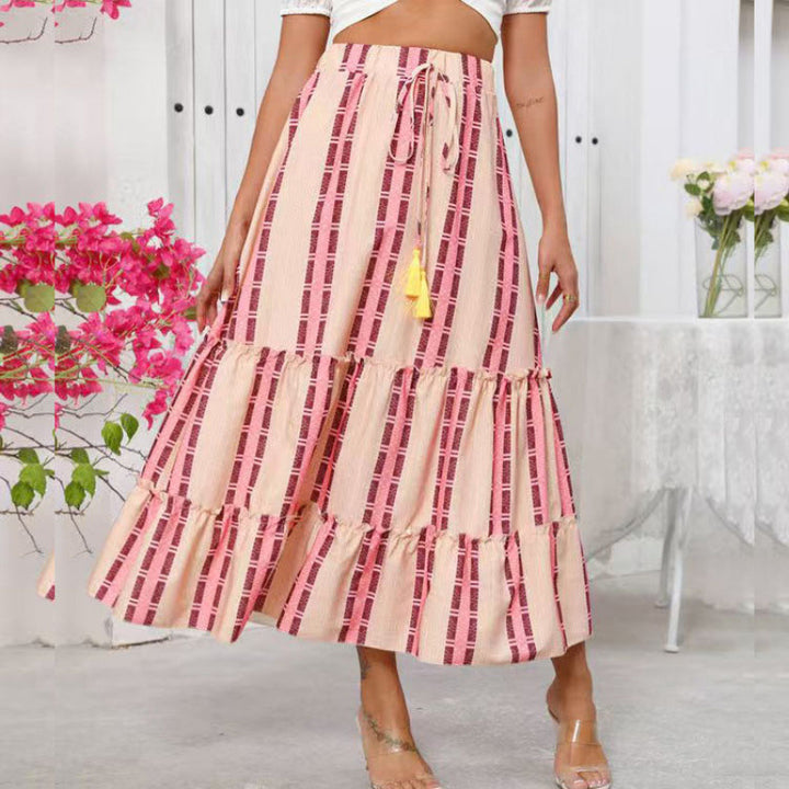 Damen Maxi-Skirt with voluminous ruffle details and ankle-length fit Mirla-Eva Jonsson