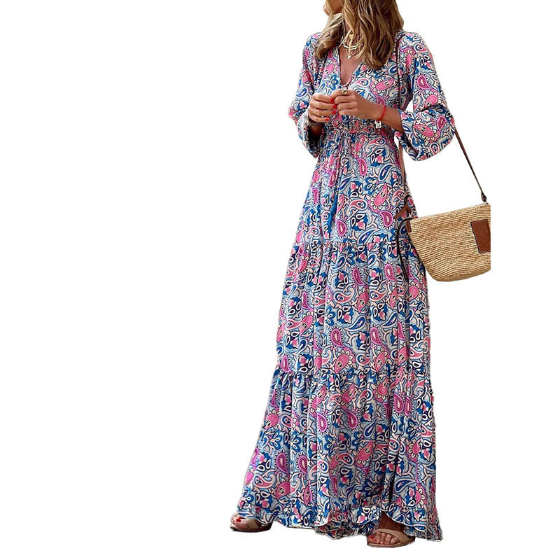 Damen Maxi-kjol i romantisk paisley-mönster Eva Jonsson-Eva Jonsson