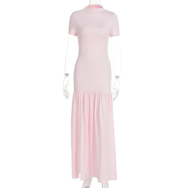 Damen Maxi-kjol med elegant halvlång ärm och voluminös kjol Mirla-Eva Jonsson