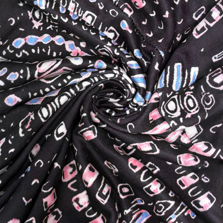 Damen Maxi-klänning med blommig design och smickrande V-hals Mirla-Eva Jonsson