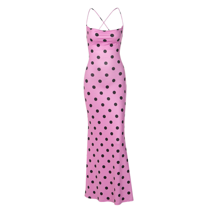 Damen Maxikleid mit anspruchsvoller Kragen- und Trägerdetails Mirla-Eva Jonsson