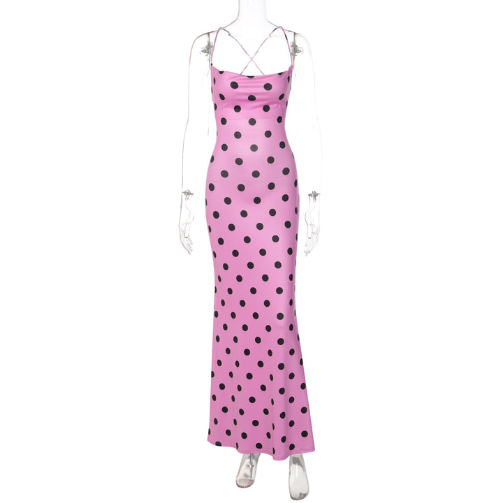 Damen Maxikleid mit anspruchsvoller Kragen- und Trägerdetails Mirla-Eva Jonsson