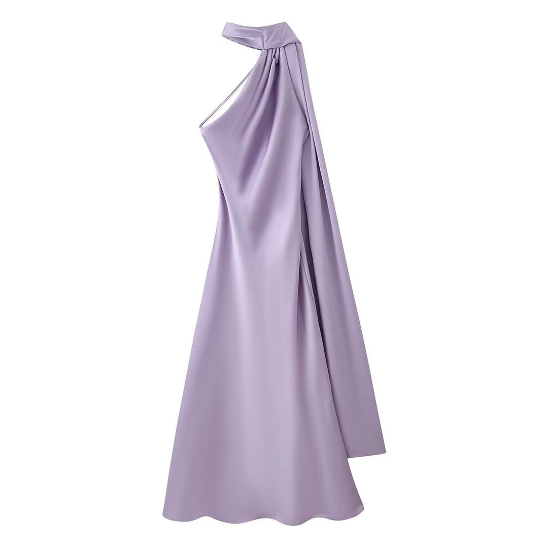 Damen Maxikleid mit elegantem Halterneck und fließendem Schnitt Mirla-Eva Jonsson