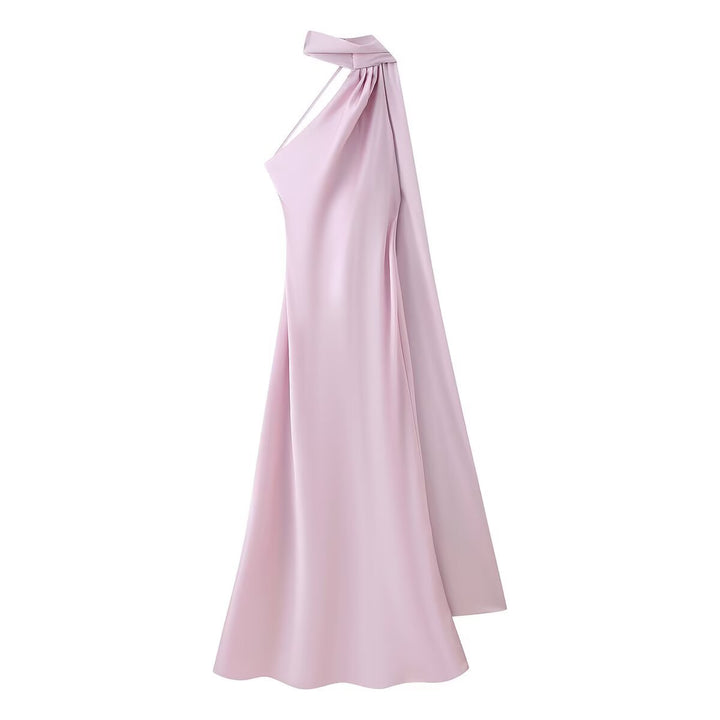 Damen Maxikleid mit elegantem Halterneck und fließendem Schnitt Mirla-Eva Jonsson