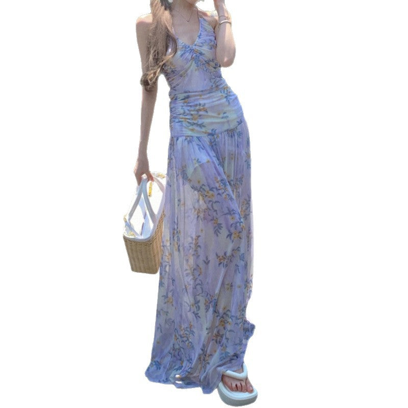 Damen Maxikleid mit floralem Design und eleganter Trägeroptik Mirla-Eva Jonsson