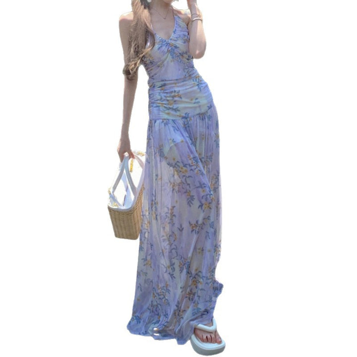Damen Maxikleid mit floralem Design und eleganter Trägeroptik Mirla-Eva Jonsson