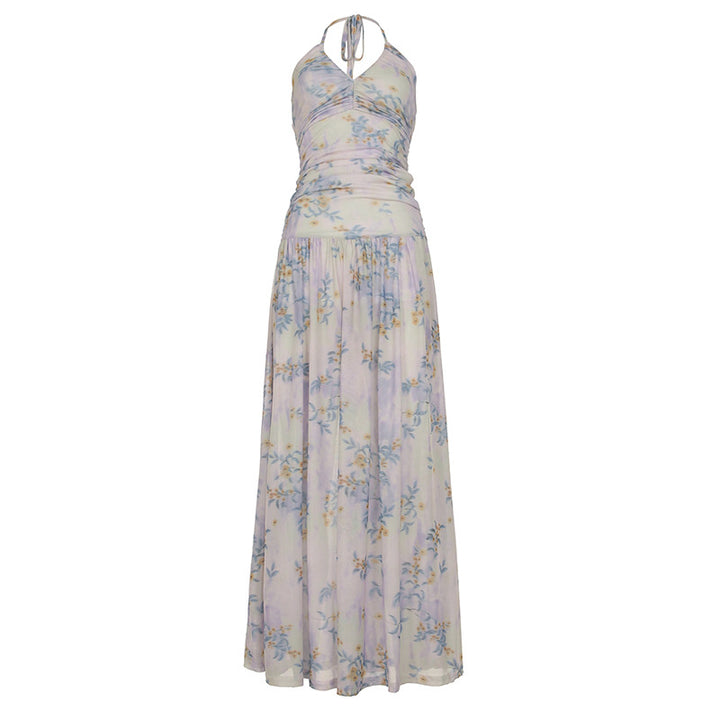 Damen Maxikleid mit floralem Design und eleganter Trägeroptik Mirla-Eva Jonsson