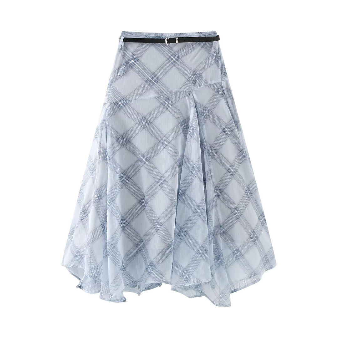 Damen Midikleid mit schwingendem Rock und Gürteldetails Mirla-Eva Jonsson