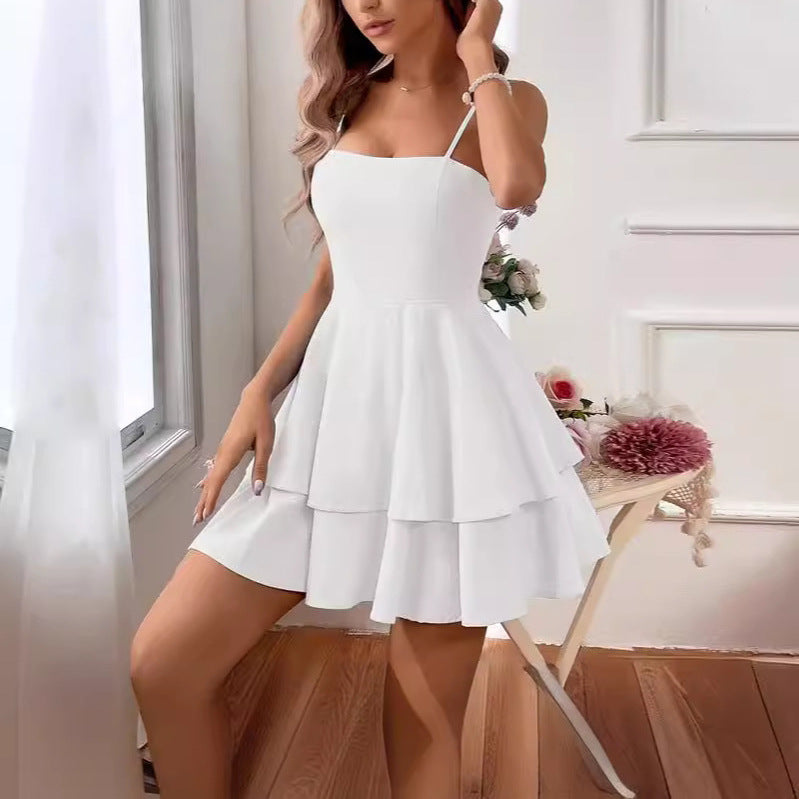 Damen Mini-Feincord-Kleid mit asymmetrischem Saum Eva Jonsson-Eva Jonsson
