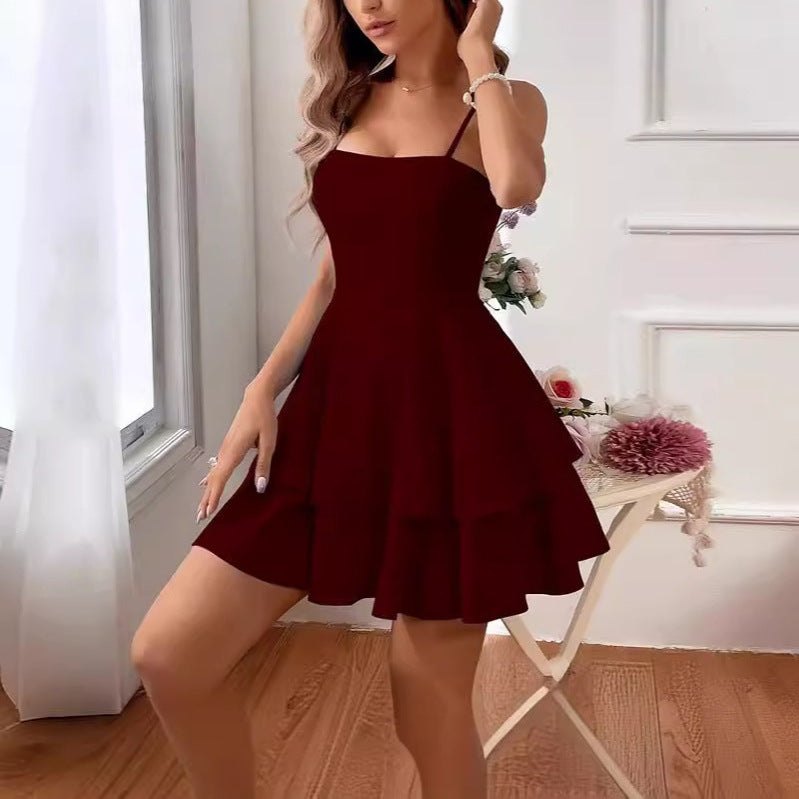 Damen Mini-Feincord-Kleid mit asymmetrischem Saum Eva Jonsson-Eva Jonsson
