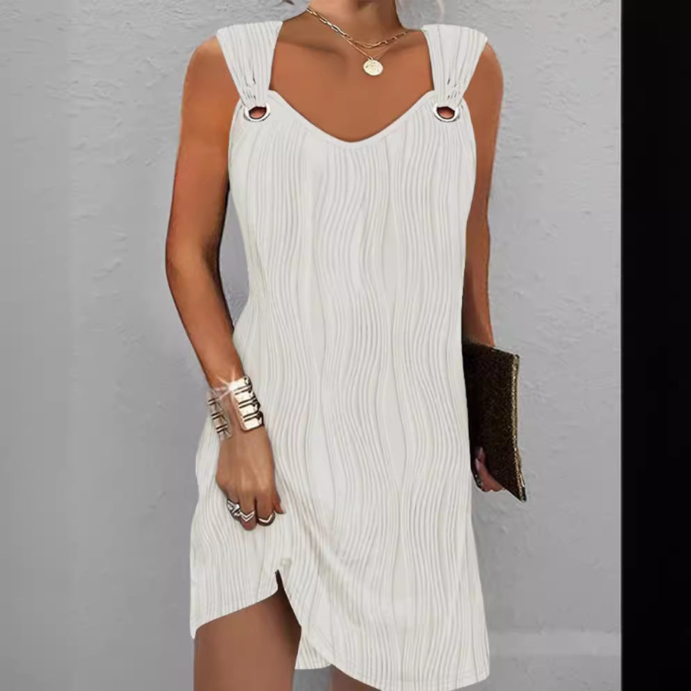 Damen Miniklänning med dekorativa axeldetaljer och modern skärning Eva Jonsson-Eva Jonsson