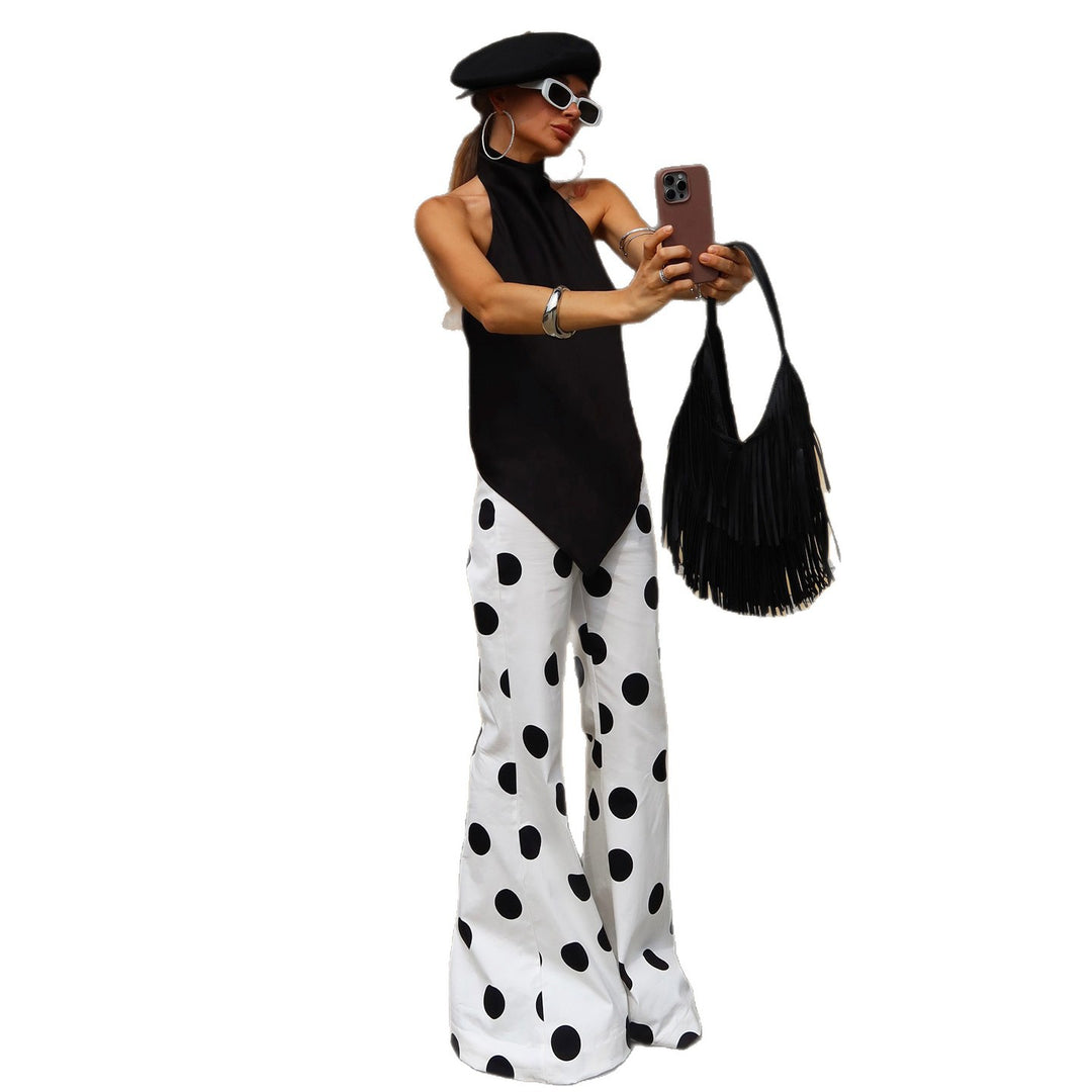 Damen Modische Schlaghose mit stilvollem Polka-Dot-Design Mirla-Eva Jonsson