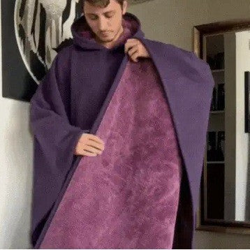 Damen Mysig Poncho i Mikrofiber Eva Jonsson-Eva Jonsson