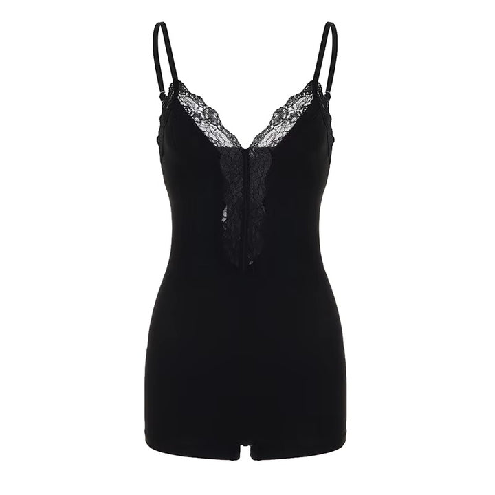 Damen Nattlinne Bodysuit med raffinerad spetsdetalj Mirla-Eva Jonsson