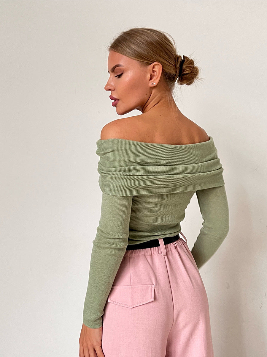 Damen Off-Shoulder Långärmad tröja Mirla-Eva Jonsson