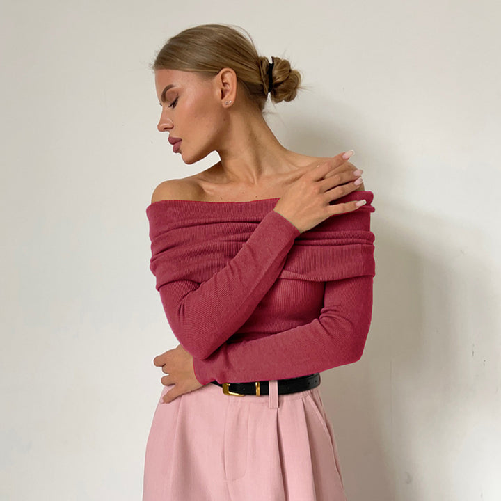Damen Off-Shoulder Långärmad tröja Mirla-Eva Jonsson