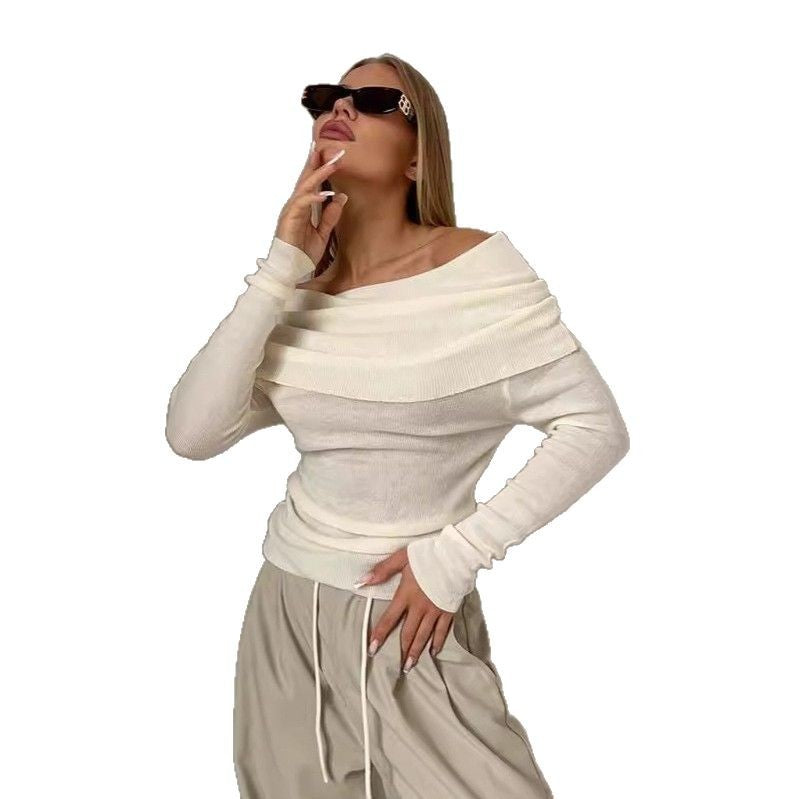 Damen Off-Shoulder Långärmad tröja Mirla-Eva Jonsson