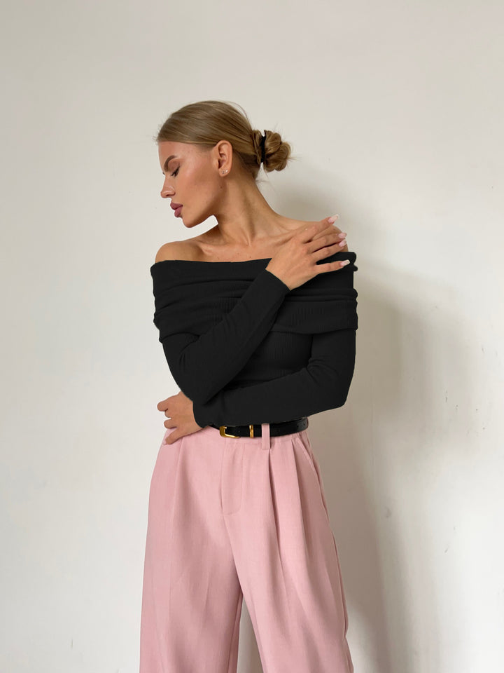 Damen Off-Shoulder Långärmad tröja Mirla-Eva Jonsson