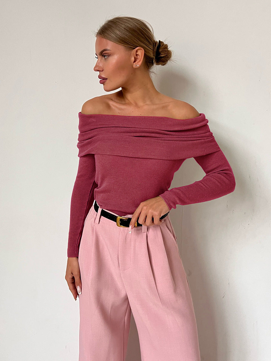 Damen Off-Shoulder Långärmad tröja Mirla-Eva Jonsson
