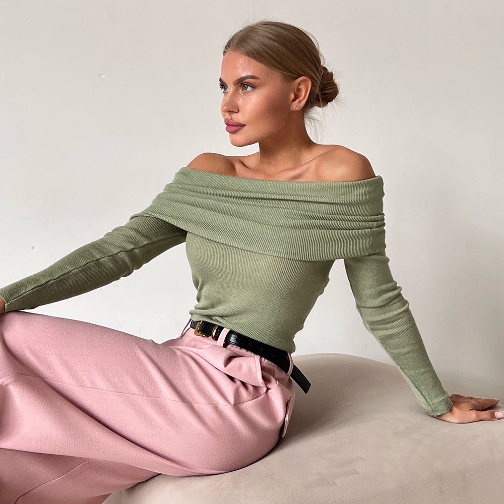 Damen Off-Shoulder Långärmad tröja Mirla-Eva Jonsson