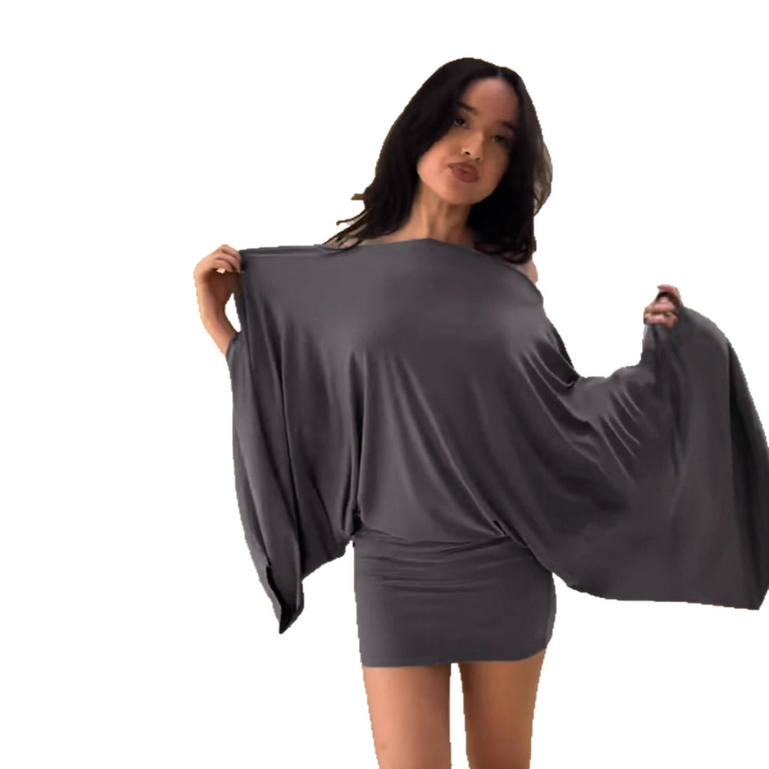 Damen Oversize-Top mit weiten Ärmeln und elastischem Bund Mirla-Eva Jonsson