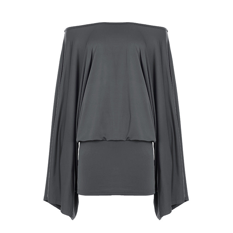 Damen Oversize-Top mit weiten Ärmeln und elastischem Bund Mirla-Eva Jonsson