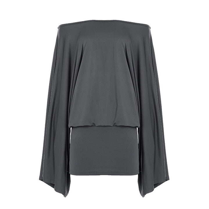 Damen Oversize-Top mit weiten Ärmeln und elastischem Bund Mirla-Eva Jonsson