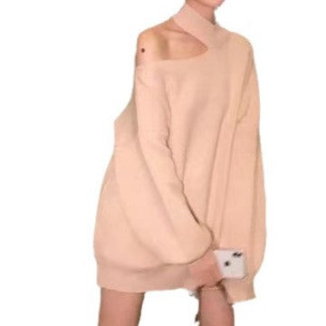 Damen Oversized Pullover mit schulterfreiem Design und hohen Kragen Mirla-Eva Jonsson