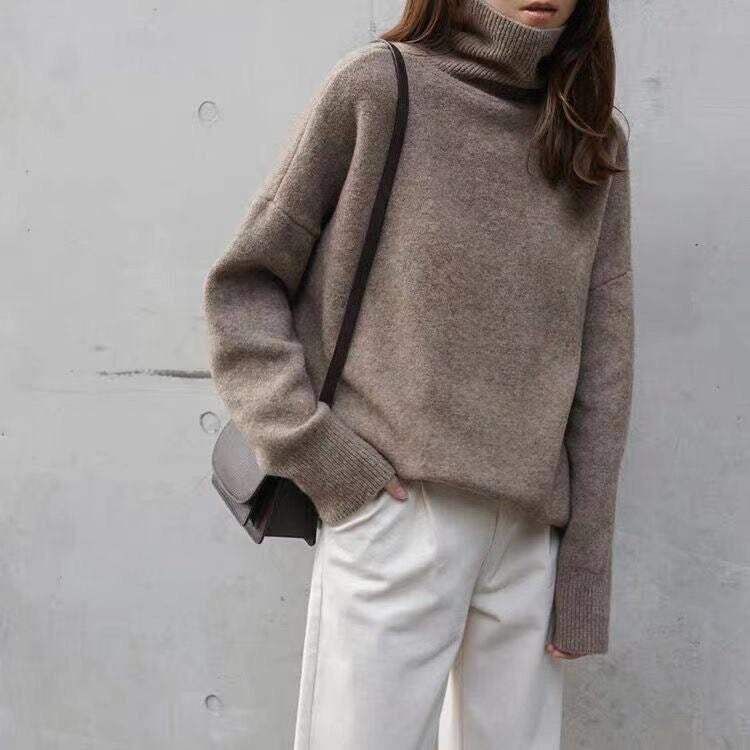 Damen Oversized Rollkragenpullover aus weichem Material Mirla-Eva Jonsson