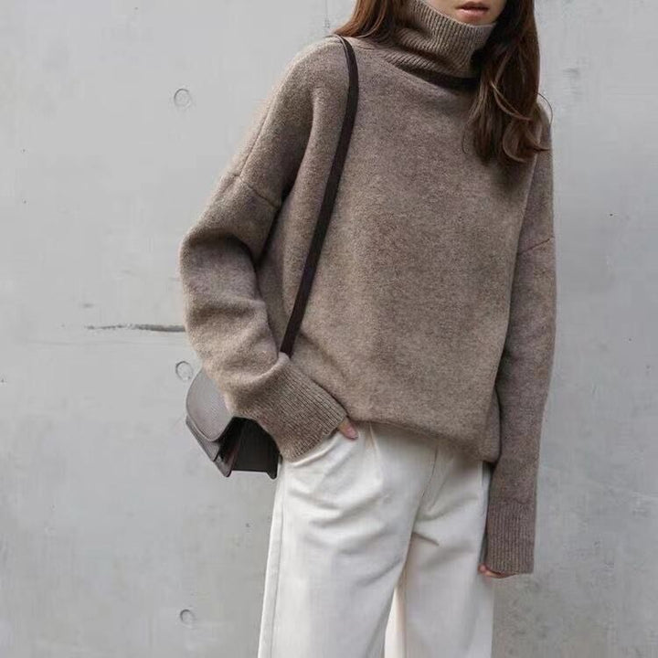 Damen Oversized Rollkragenpullover aus weichem Material Mirla-Eva Jonsson