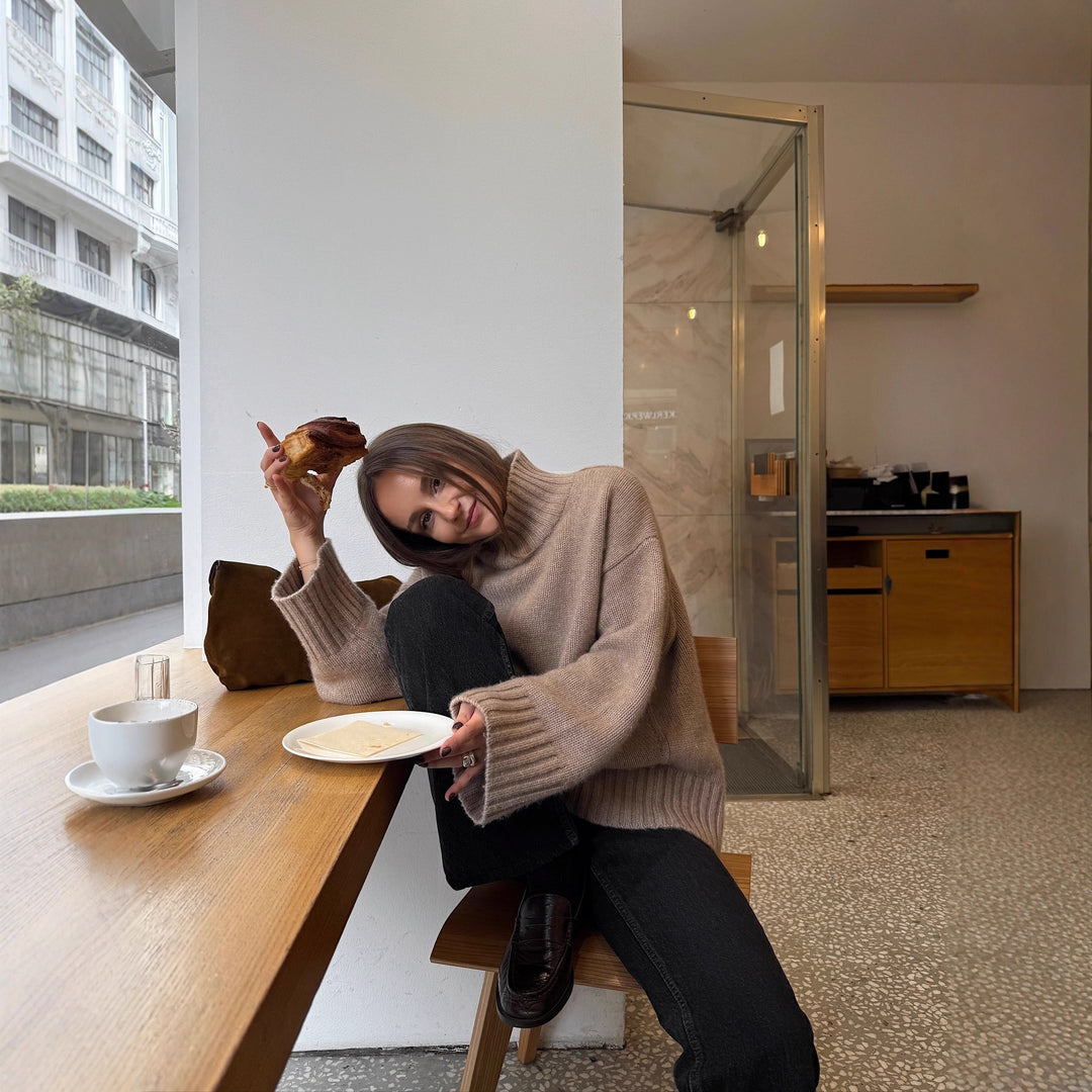 Damen Oversized Stickad Tröja Mirla-Eva Jonsson