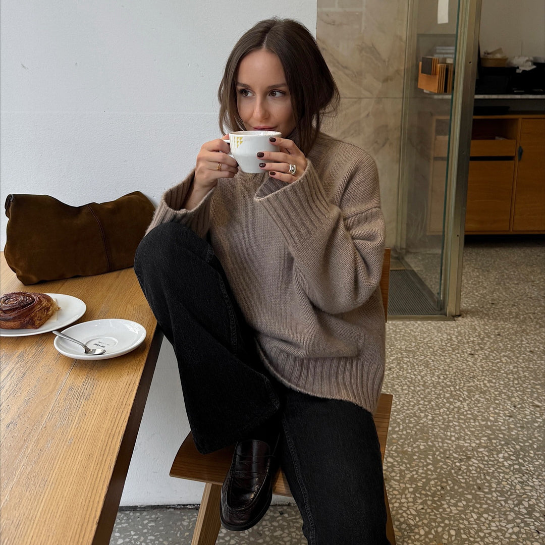 Damen Oversized Stickad Tröja Mirla-Eva Jonsson