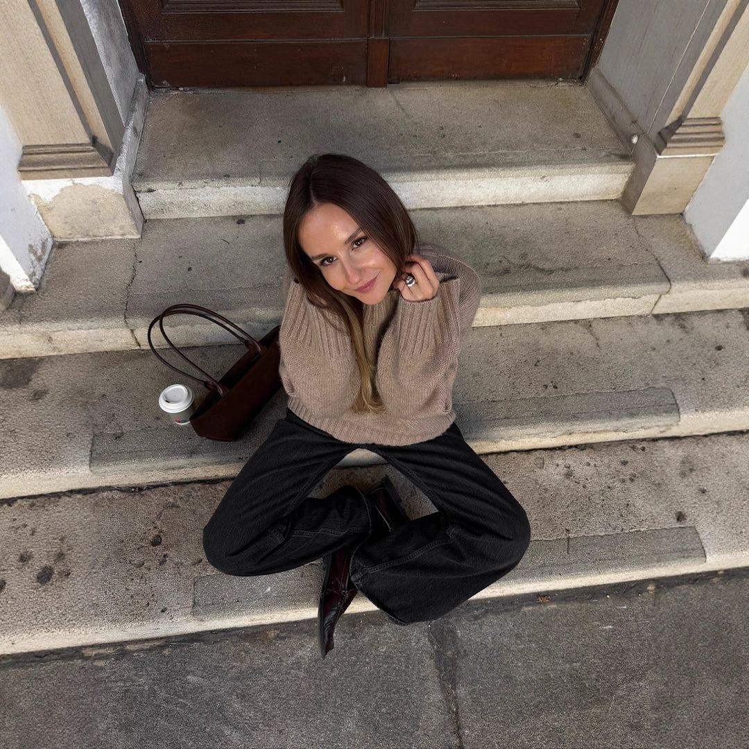 Damen Oversized Stickad Tröja Mirla-Eva Jonsson