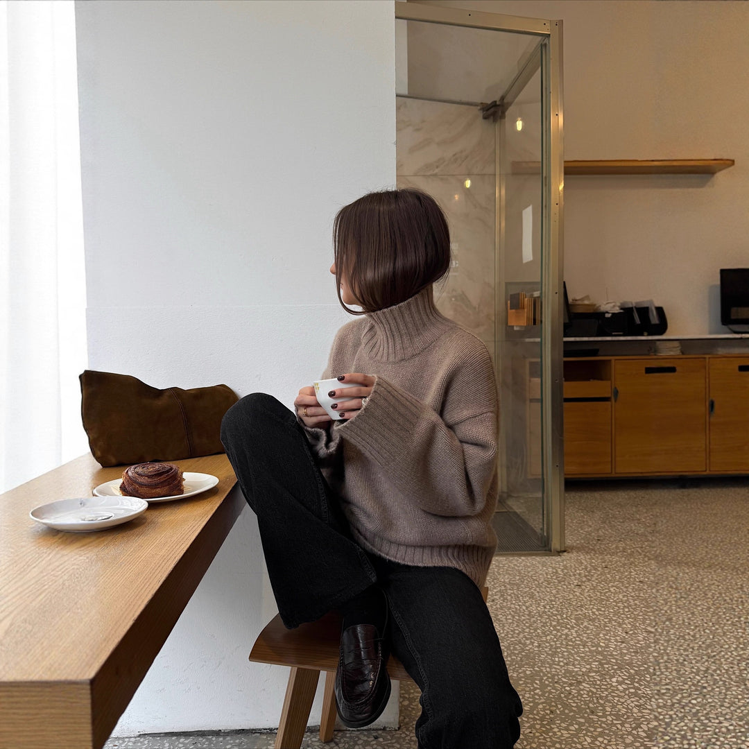Damen Oversized Stickad Tröja Mirla-Eva Jonsson