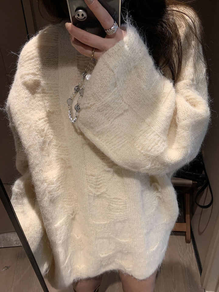 Damen Oversized Strickpullover im lässigen Pullover-Stil Mirla-Eva Jonsson