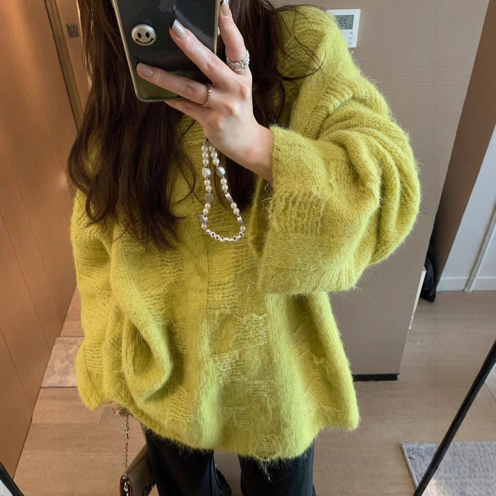 Damen Oversized Strickpullover im lässigen Pullover-Stil Mirla-Eva Jonsson