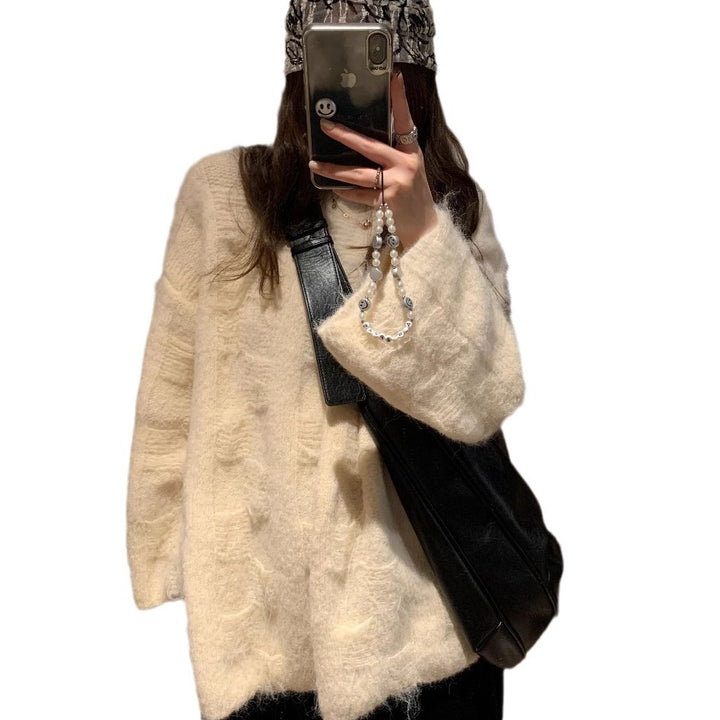 Damen Oversized Strickpullover im lässigen Pullover-Stil Mirla-Eva Jonsson