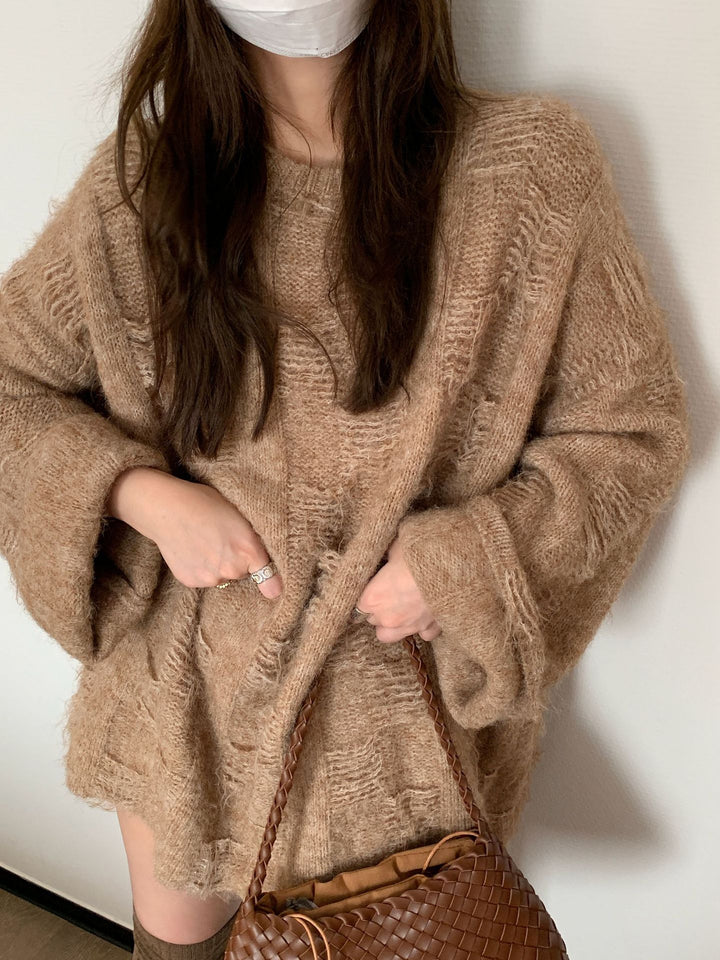 Damen Oversized Strickpullover im lässigen Pullover-Stil Mirla-Eva Jonsson