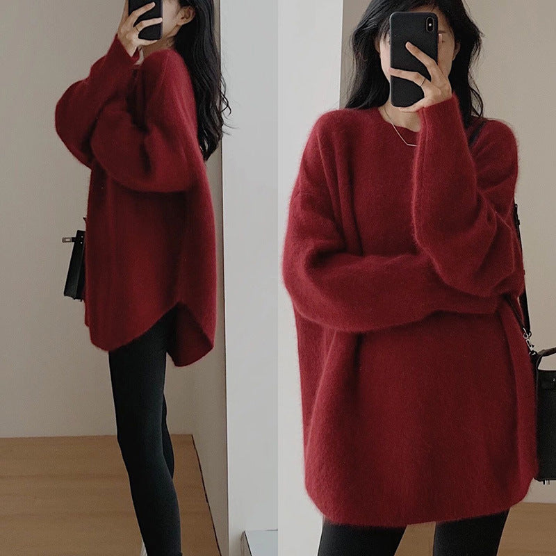 Damen Oversized Strickpullover mit lässigem Schnitt und voluminösen Ärmeln Mirla-Eva Jonsson